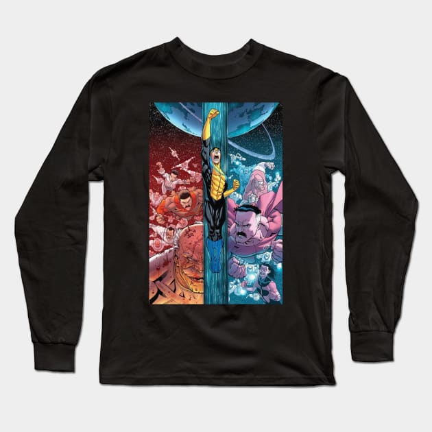 invincible poster Long Sleeve T-Shirt by super villain